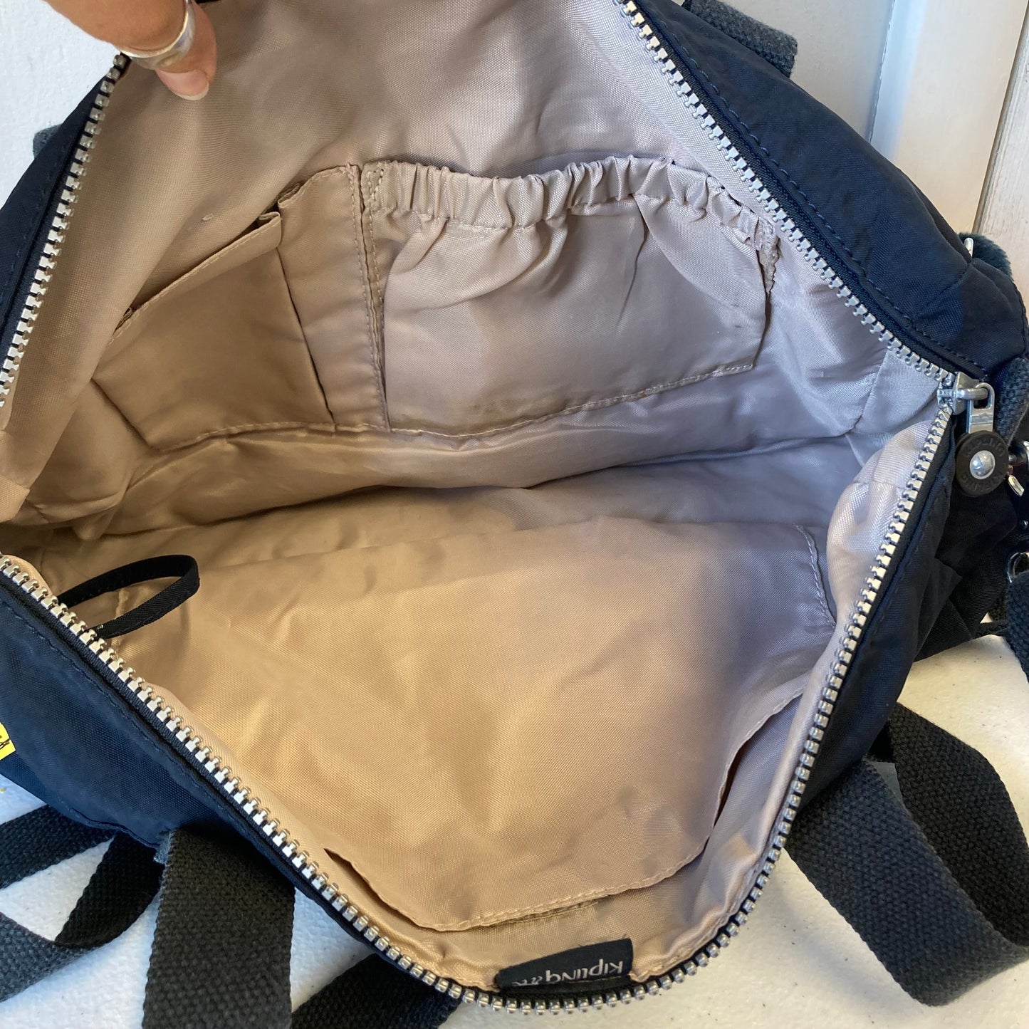 Tote By Kipling In Dark Navy, Size:Medium