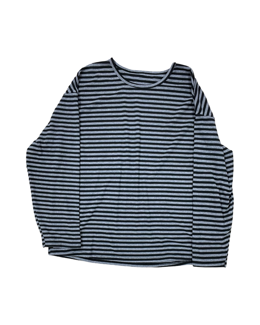 Top Ls By Dazy In Black & Grey, Size:L