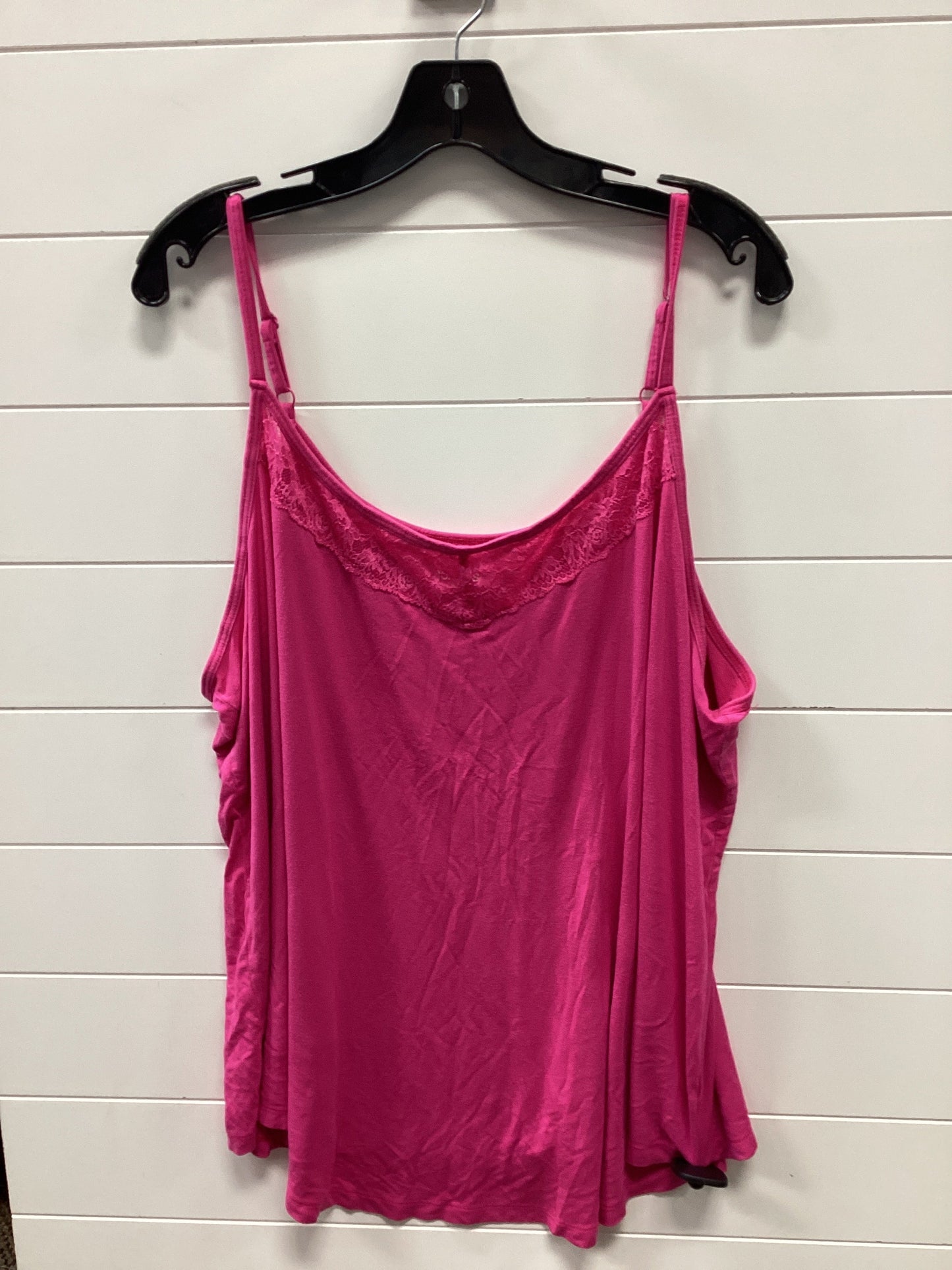 Top Sleeveless By Torrid In Pink, Size:3X