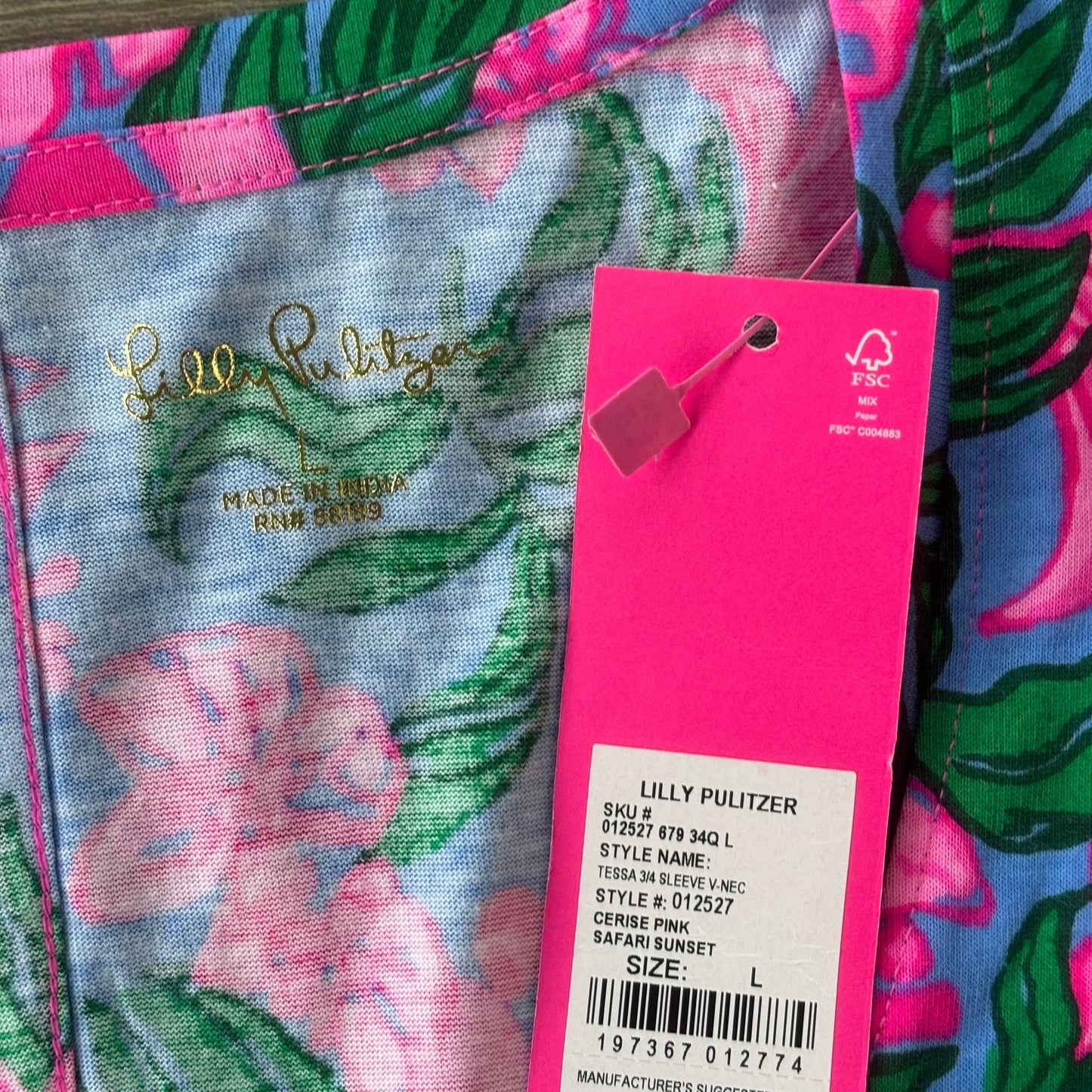 Dress Designer By Lilly Pulitzer In Floral Print, Size: L