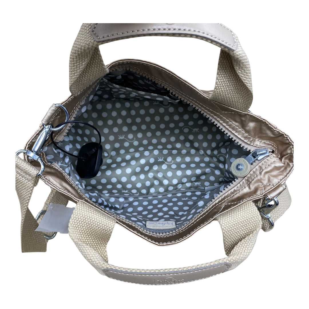 Handbag By Kipling In Gold, Size:Small