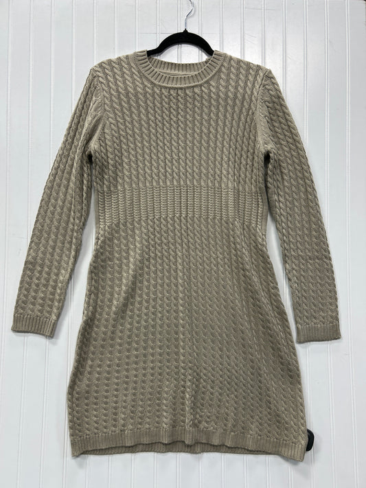 Dress Sweater By Calvin Klein In Tan, Size:L