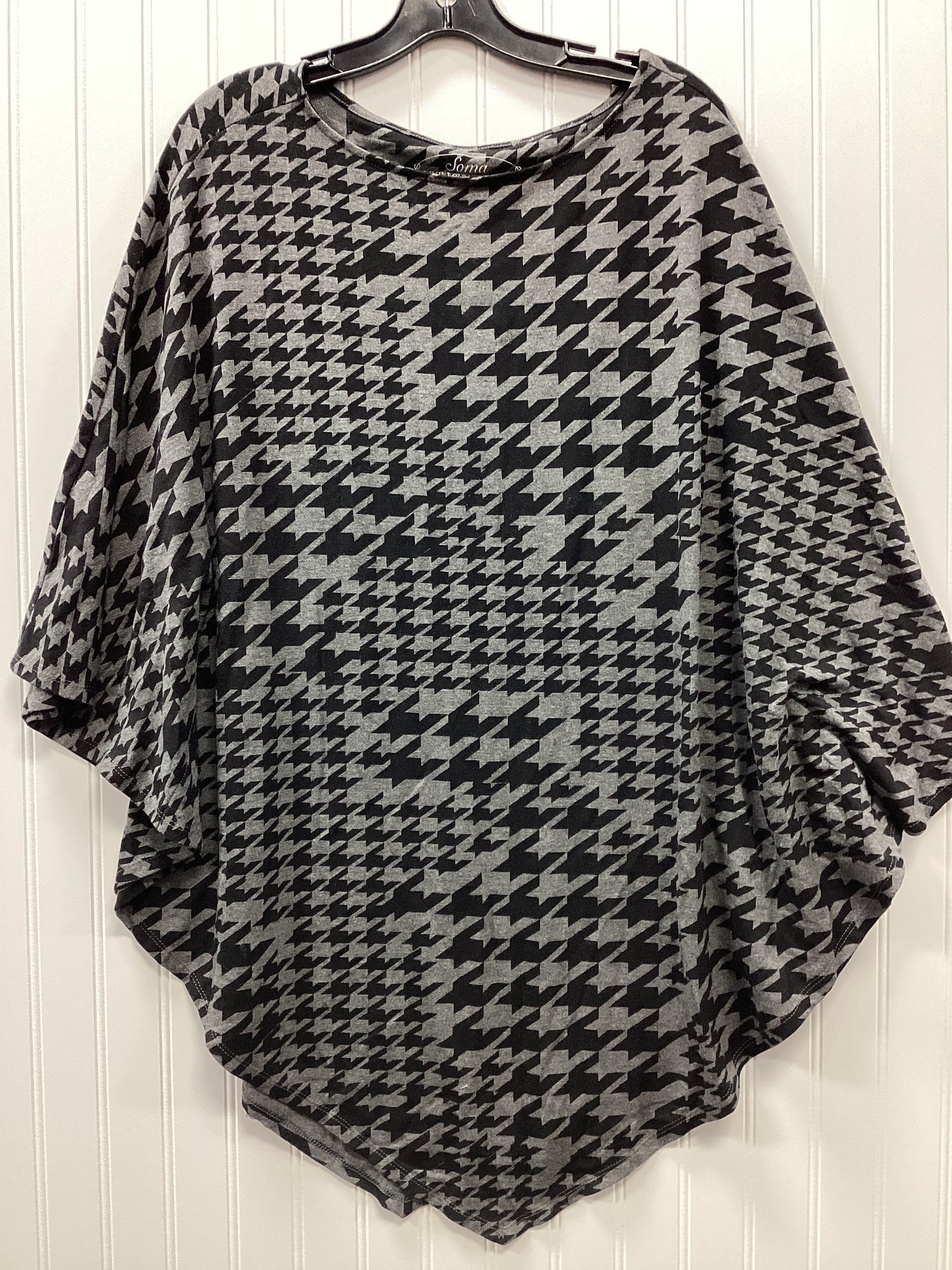 Top Ss By Soma In Black & Grey, Size:Xl