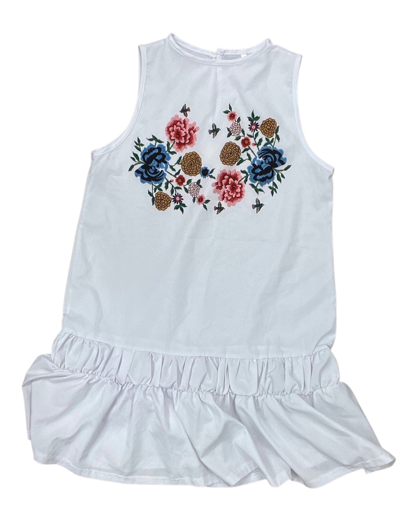 Tunic Sleeveless By Clothes Mentor In White, Size:S