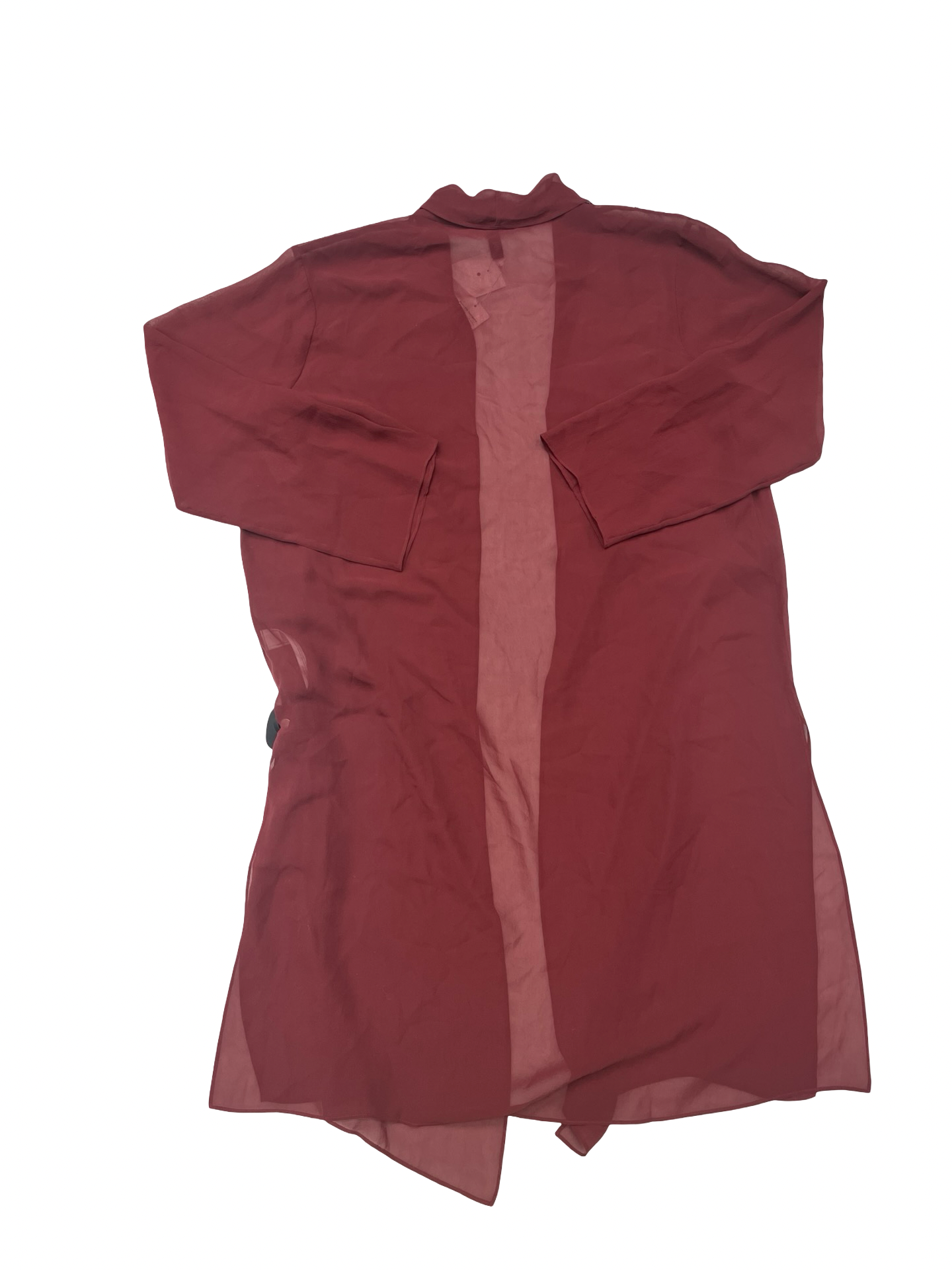 Swimwear Cover-Up Designer By Eileen Fisher In Maroon, Size:Xs