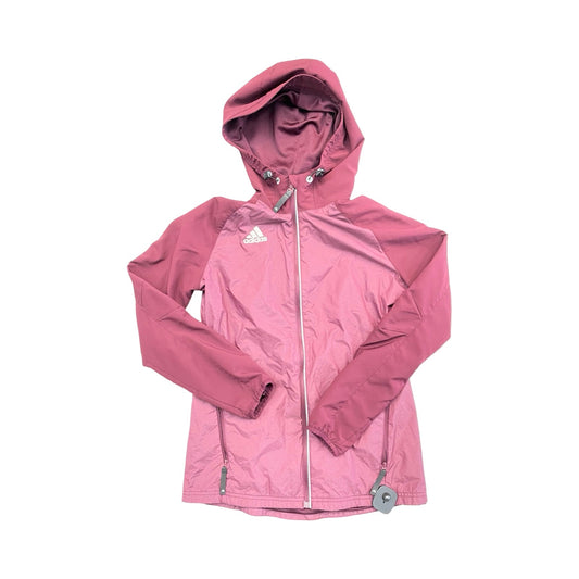 Athletic Jacket By Adidas In Purple, Size:S