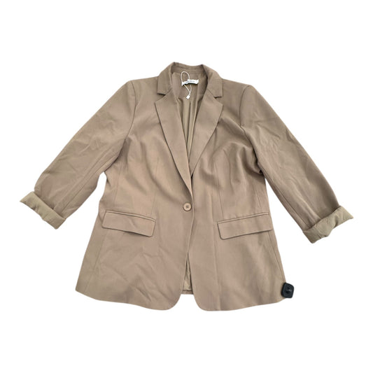 Blazer By CLCYBELL In Tan, Size:Xxl