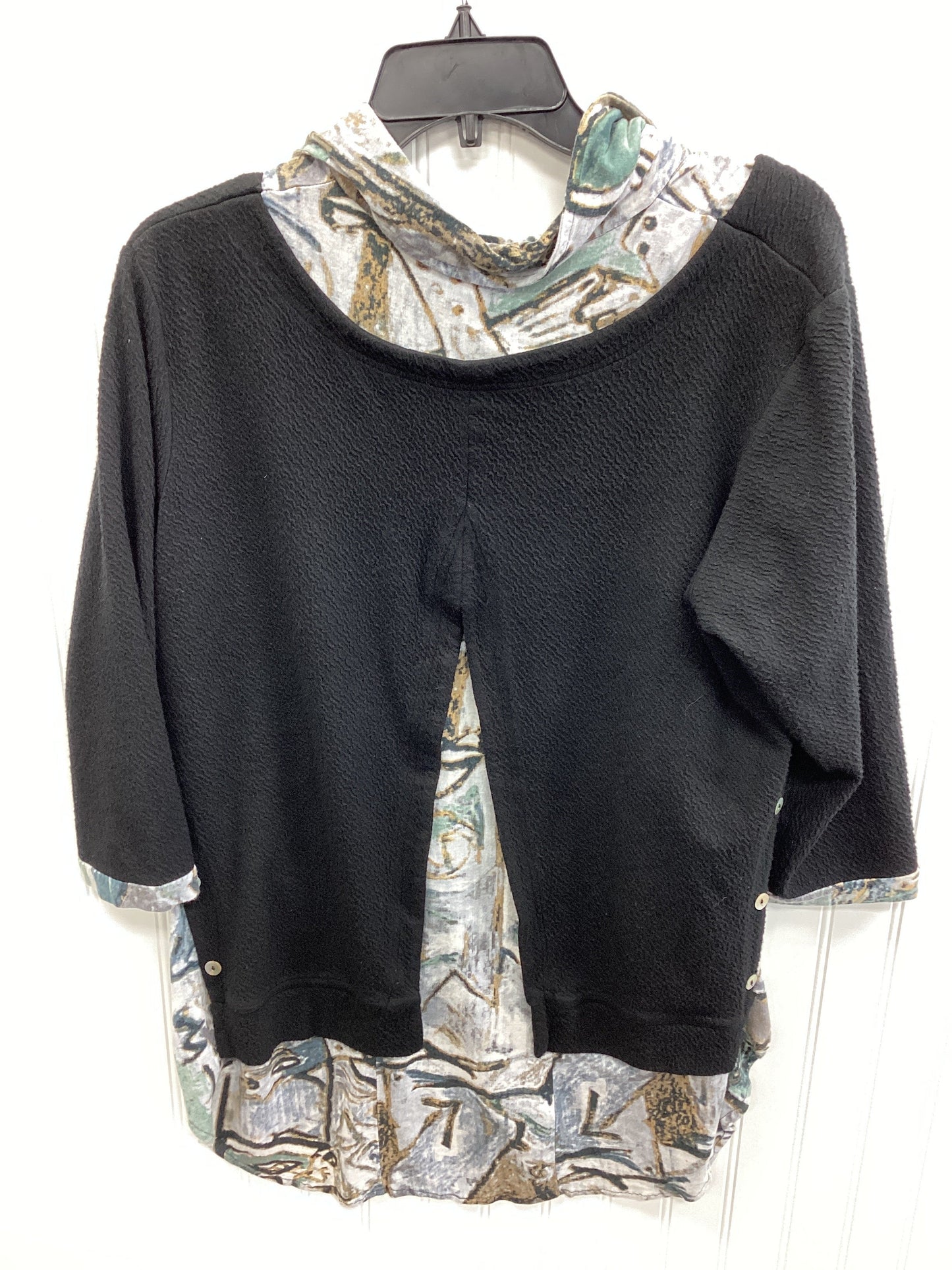 Top Ls By Parsley & Sage In Black, Size:Xl