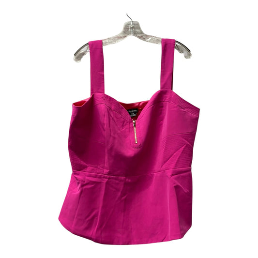 Top Sleeveless By City Chic In Pink, Size:1X