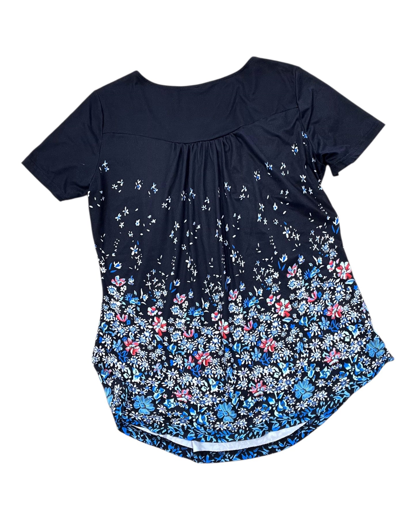 Top Ss By Clothes Mentor In Black & Blue, Size:L