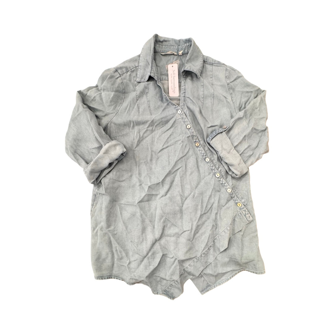 Top Ls By Soft Surroundings In Blue, Size:L
