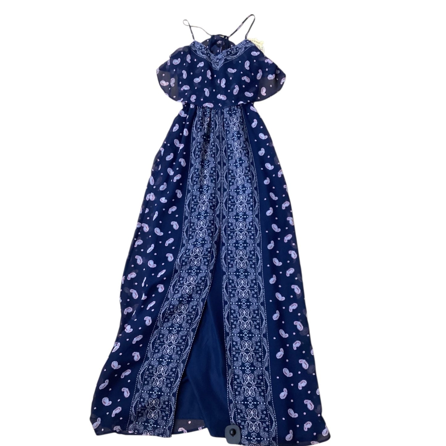 Dress Designer By Vera Wang In Blue & Pink, Size:Xs