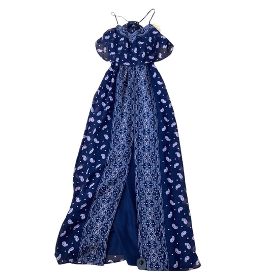 Dress Designer By Vera Wang In Blue & Pink, Size:Xs