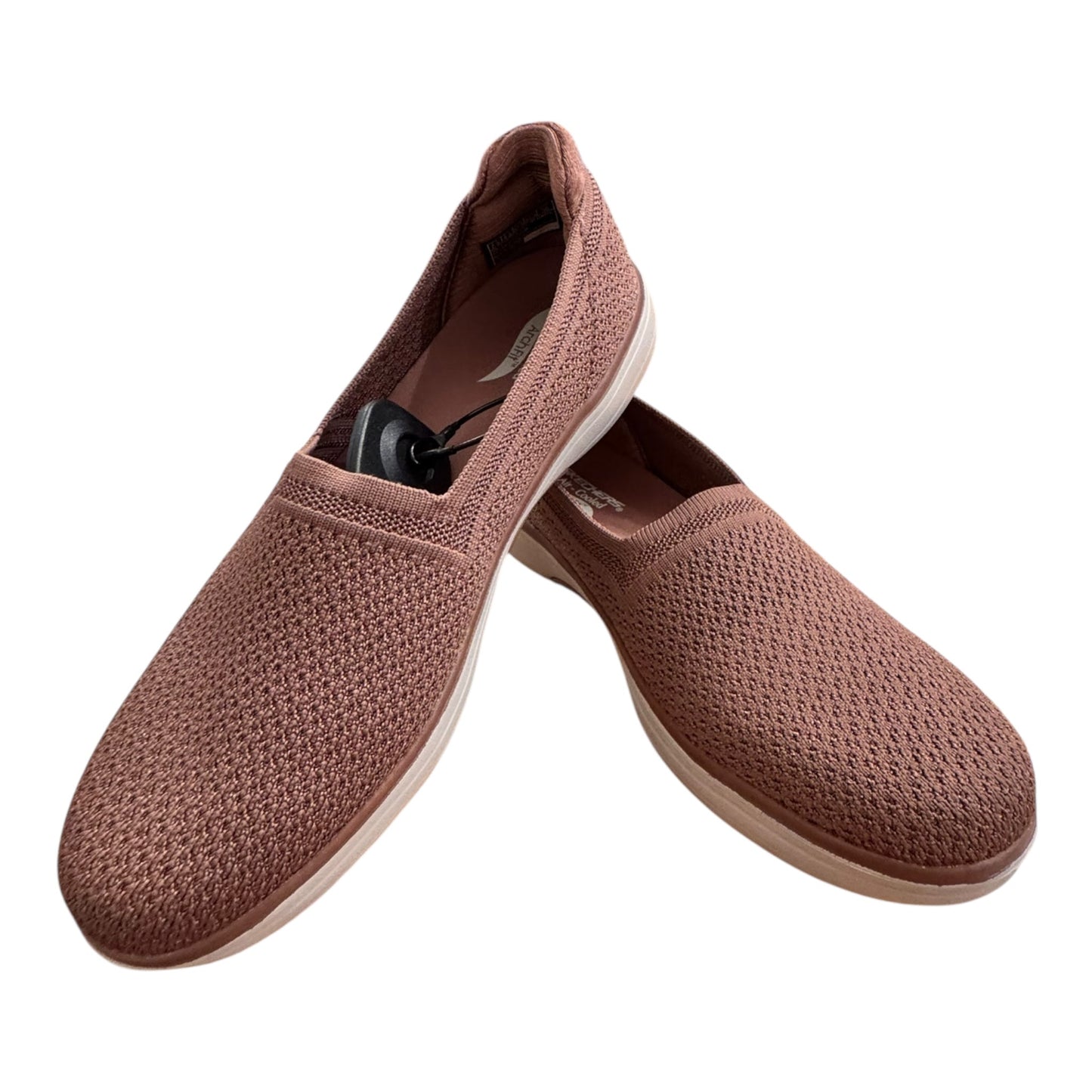 Shoes Sneakers By Skechers In Grey & Pink, Size:7.5