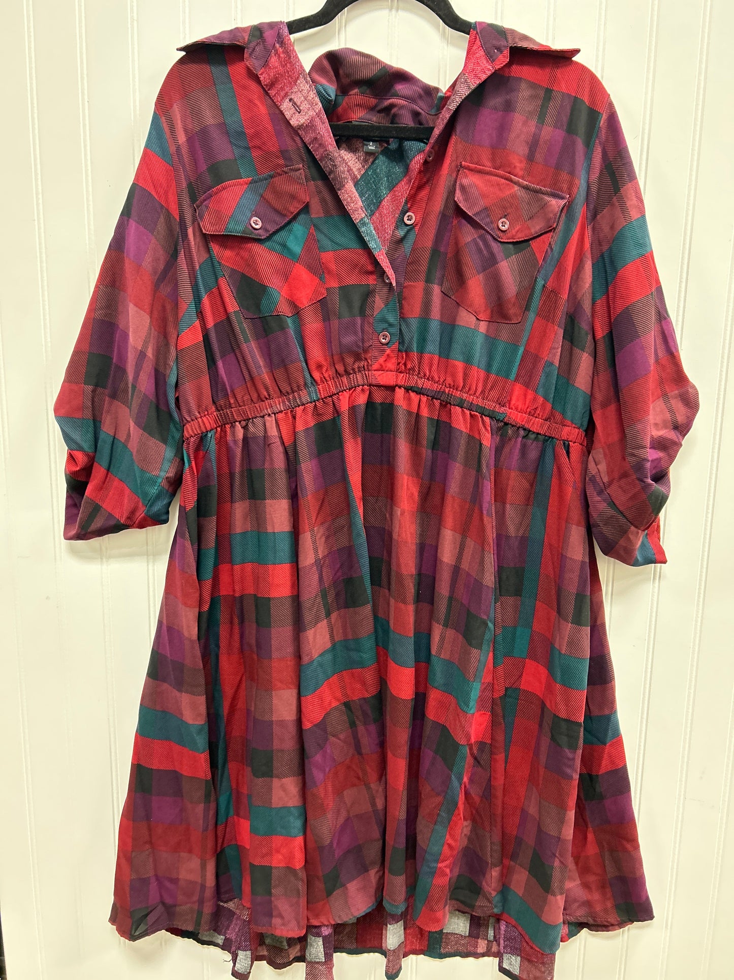 Dress Party Long By Torrid In Red, Size:2X