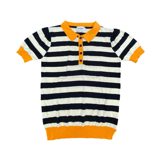 Sweater Ss By Clothes Mentor In Striped Pattern, Size:Xl