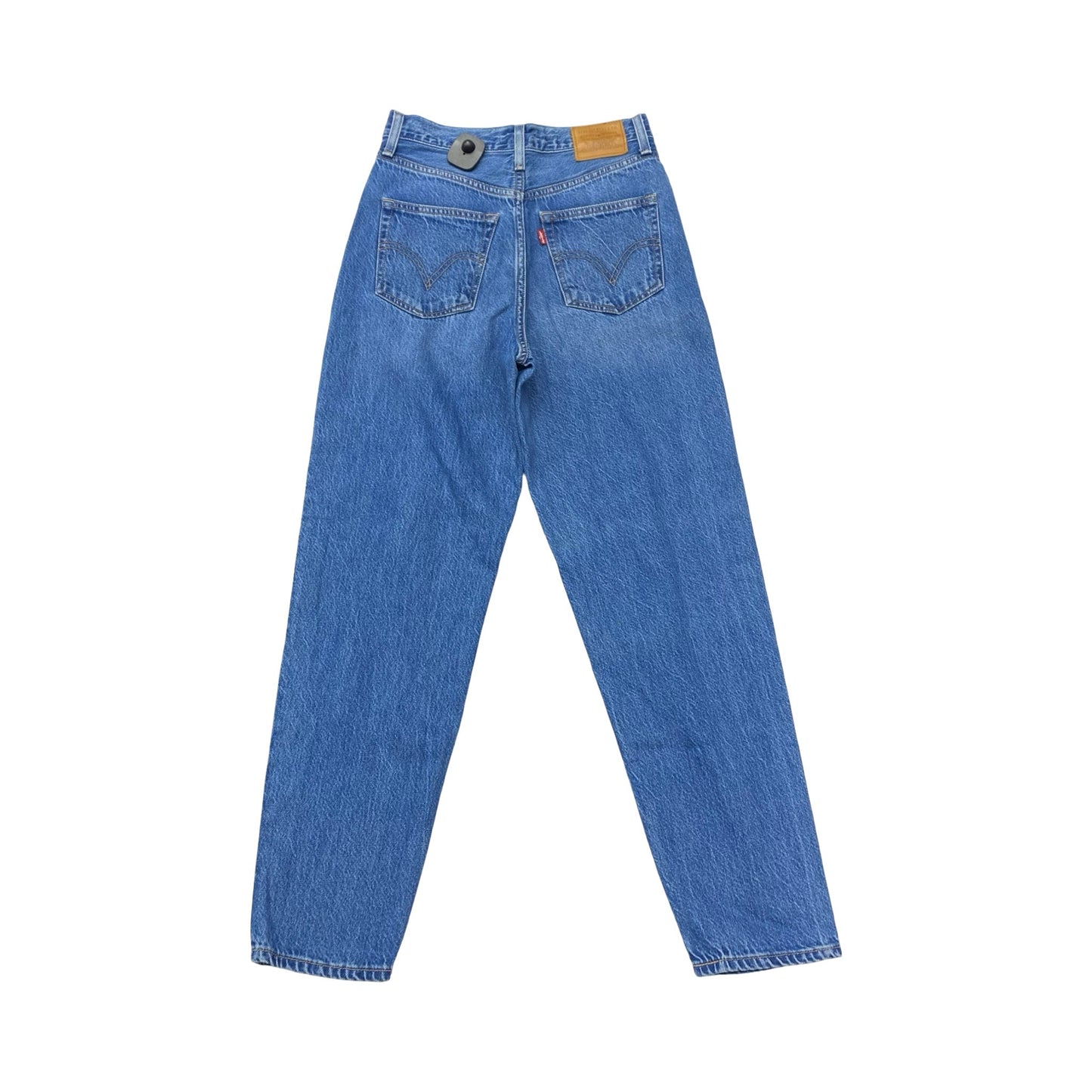 Jeans Straight By Levis In Blue Denim, Size:2