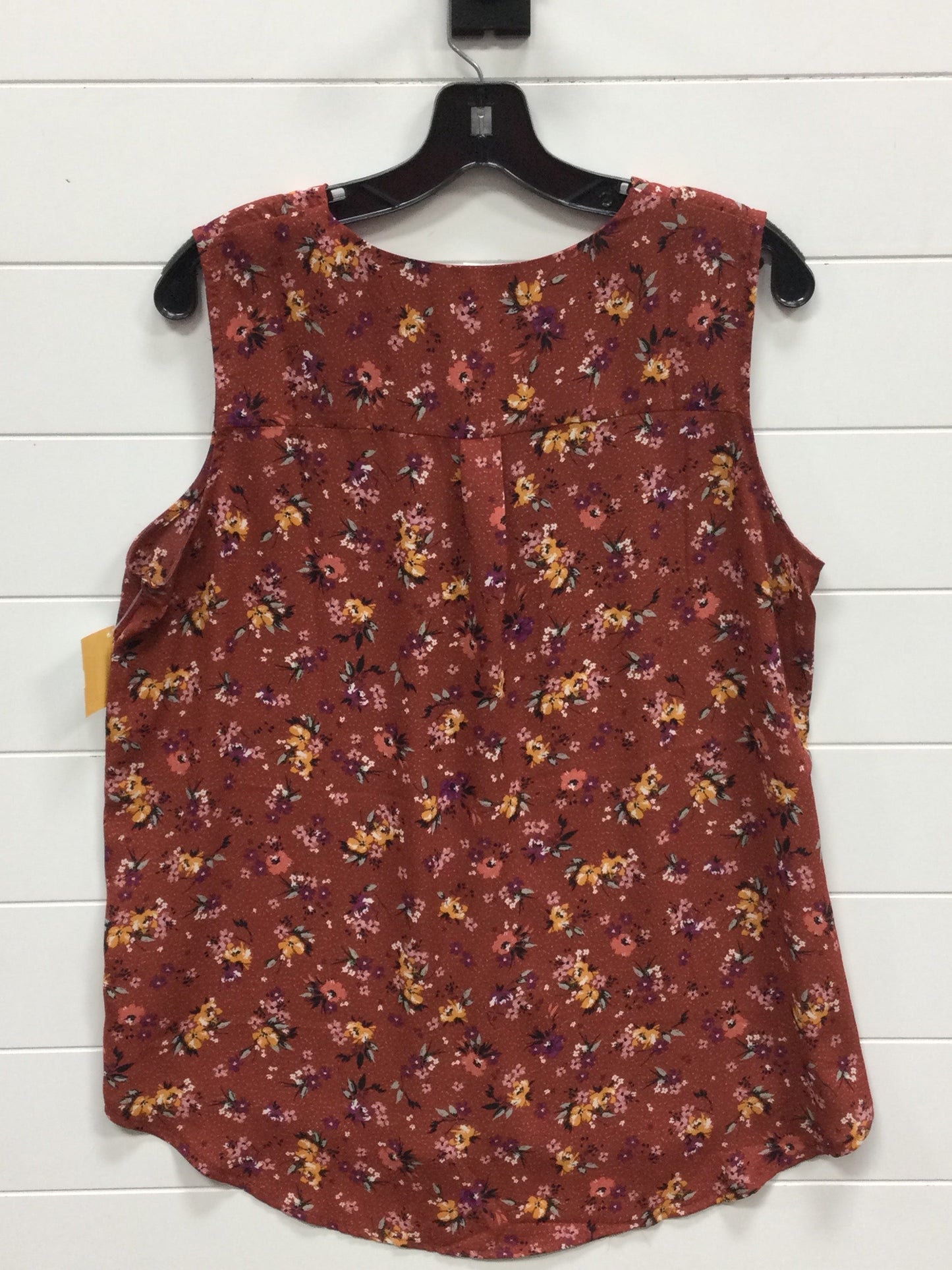 Top Sleeveless By Maurices In Red, Size:Xl