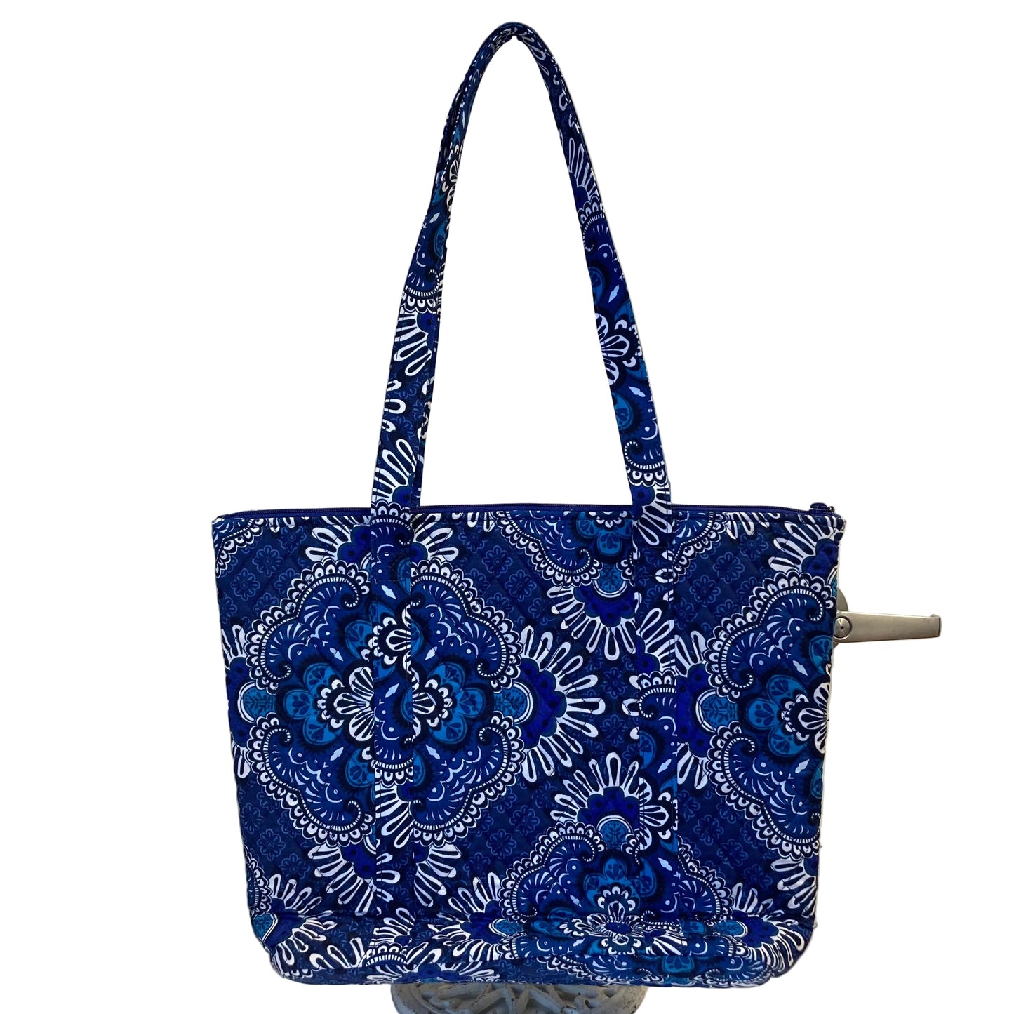 Tote By Vera Bradley In Blue & White, Size:Medium