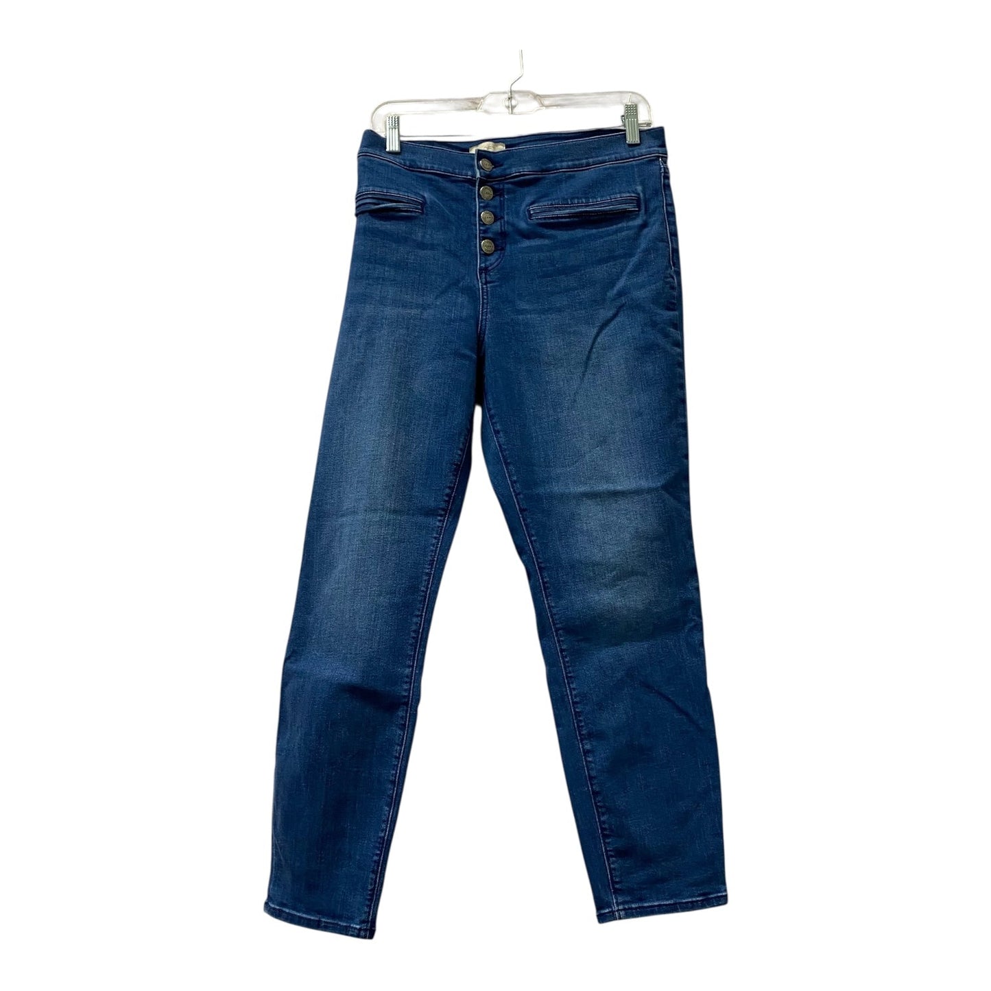 Jeans Skinny By Loft In Blue, Size:16