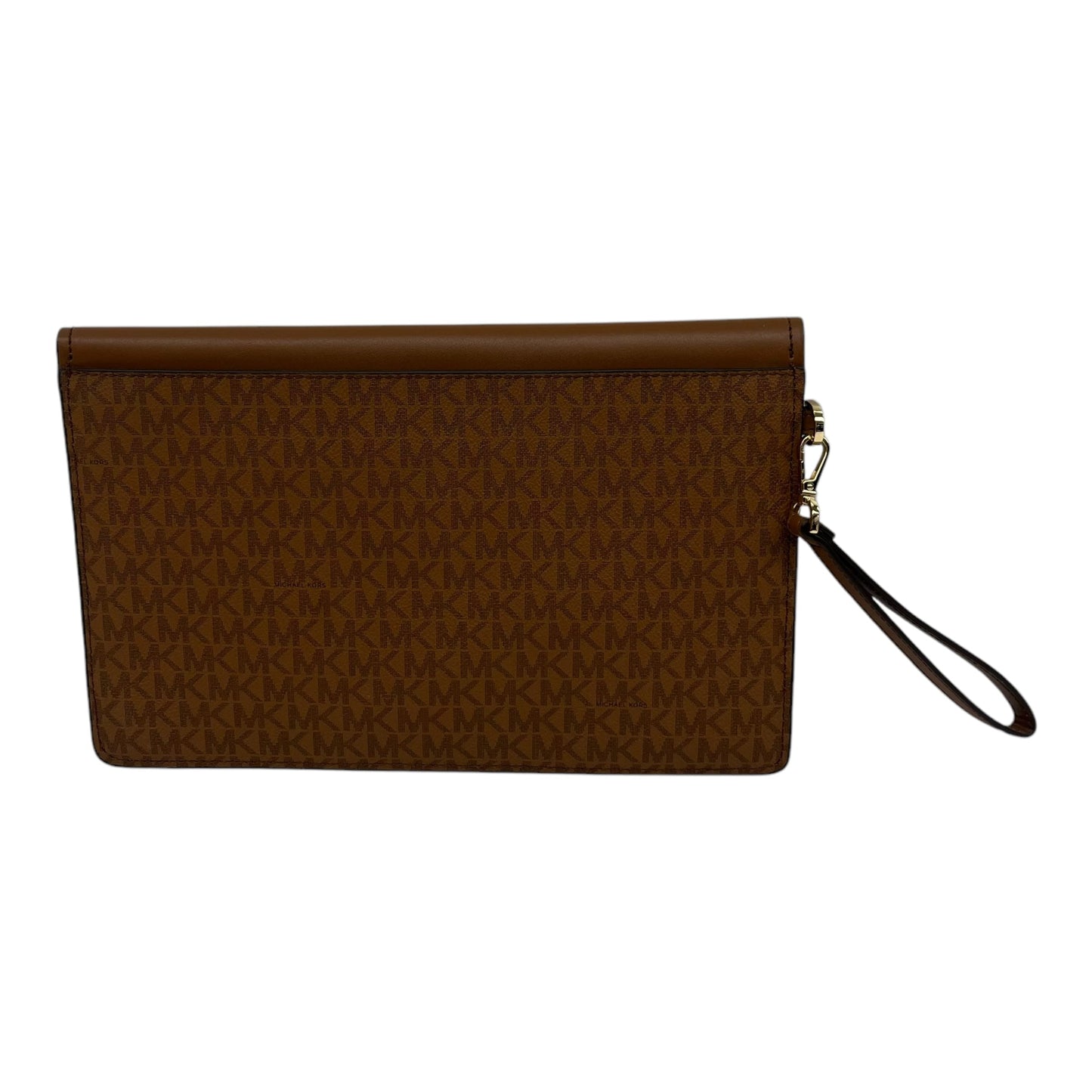 Clutch Designer By Michael Kors In Brown, Size:Large