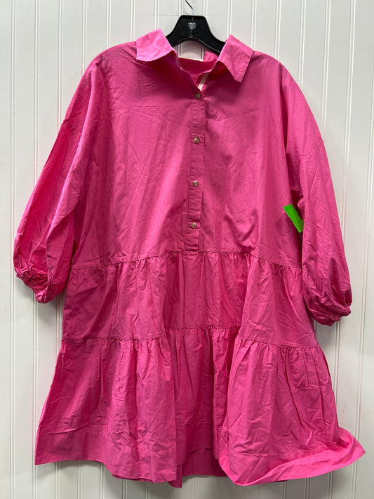 Dress Casual Short By Cmc In Pink, Size:M