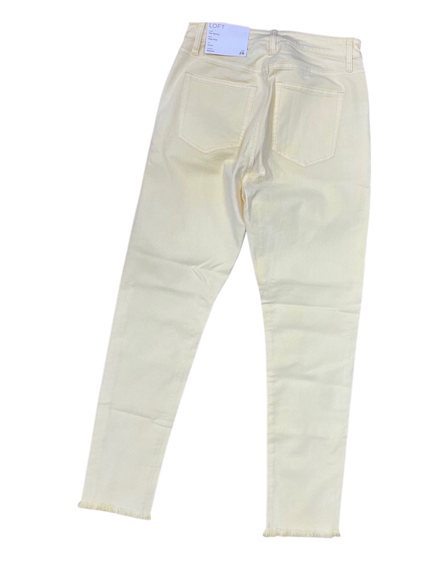 Jeans Skinny By Loft In Yellow Denim, Size:2
