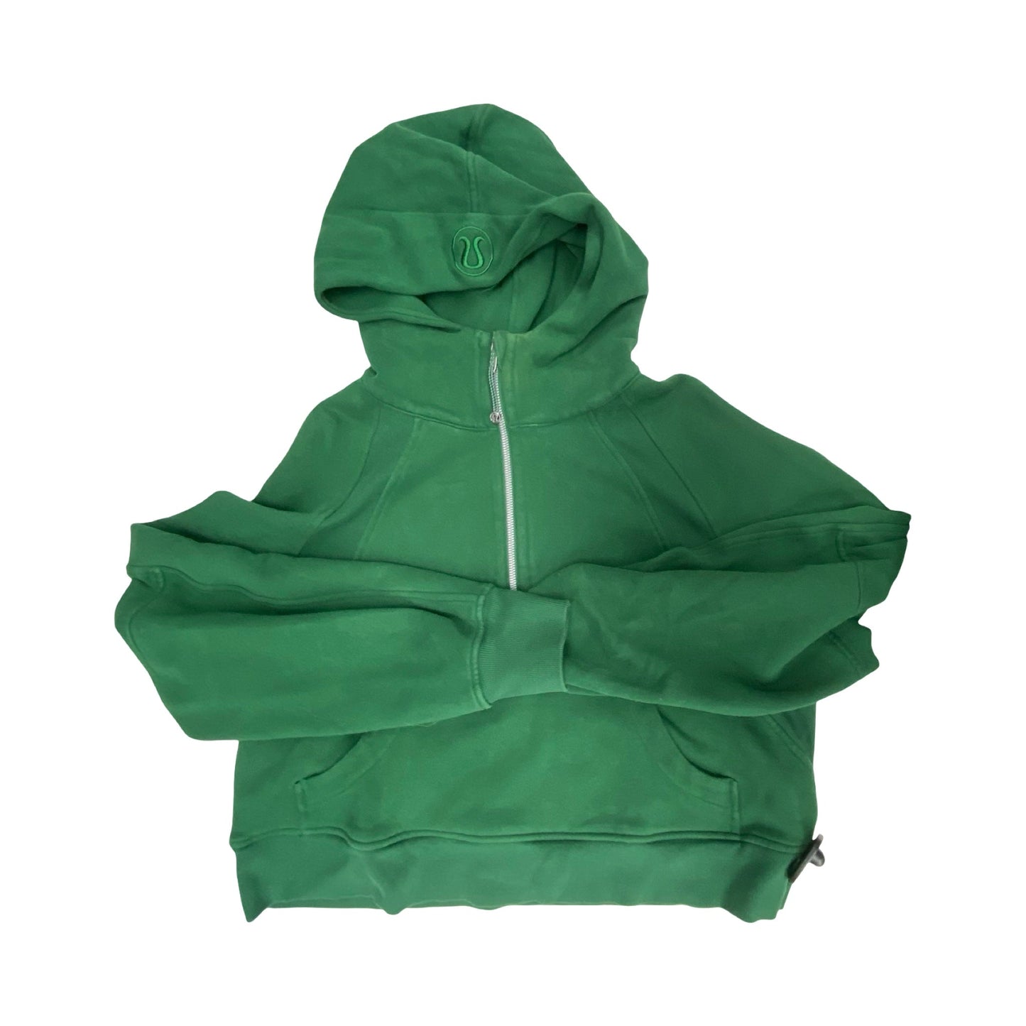 Athletic Sweatshirt Hoodie By Lululemon In Green, Size:M