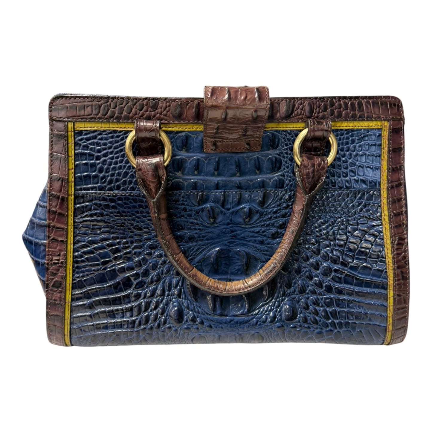 Handbag Designer By Brahmin In Blue, Size:Medium