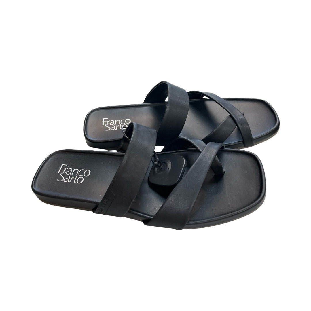 Sandals Flats By Franco Sarto In Black, Size:10