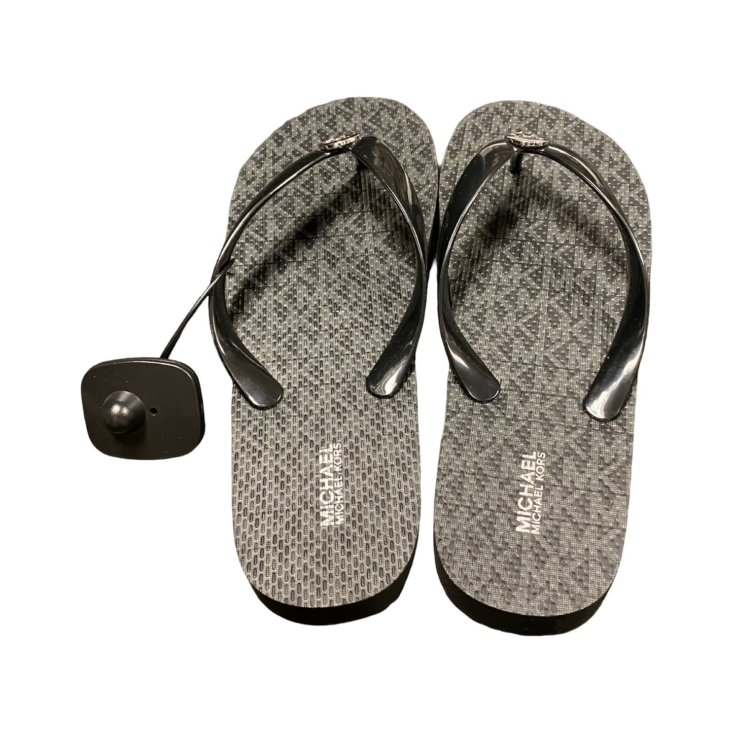 Sandals Flip Flops By Michael By Michael Kors In Black, Size:9