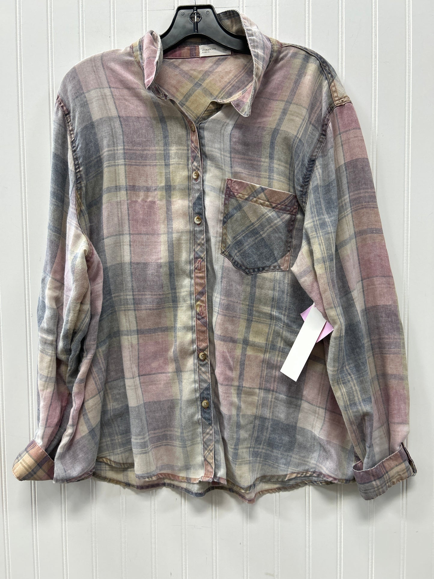 Blouse Ls By Maurices In Multi, Size:L