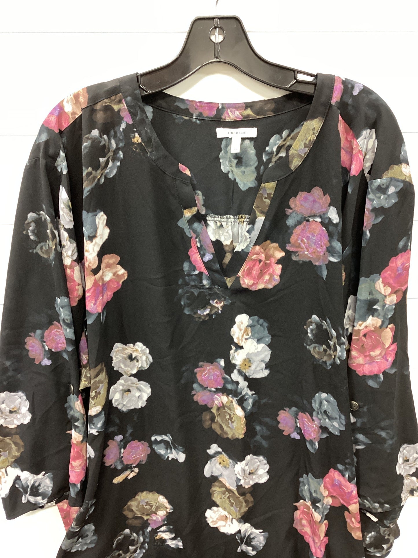 Top Ls By Maurices In Black, Size:4X