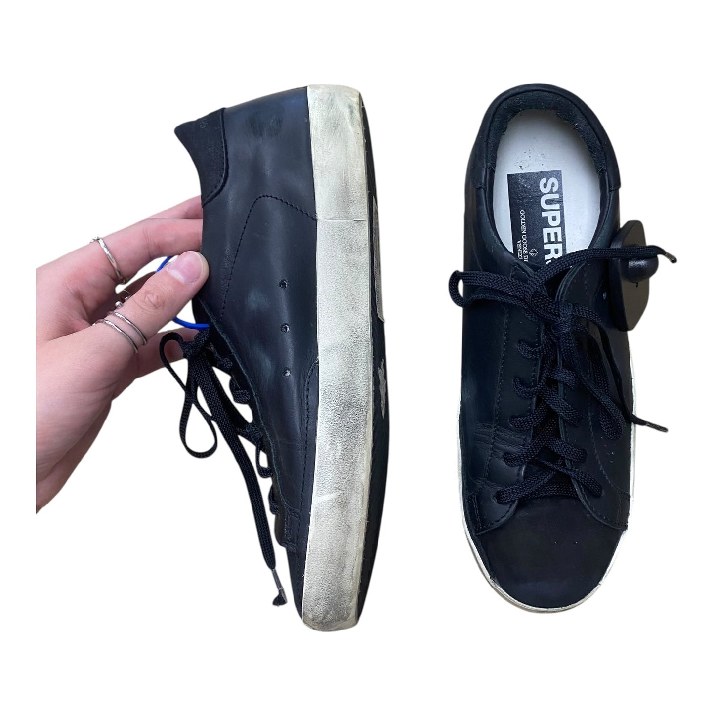 Shoes Luxury Designer By Golden Goose In Black, Size:6