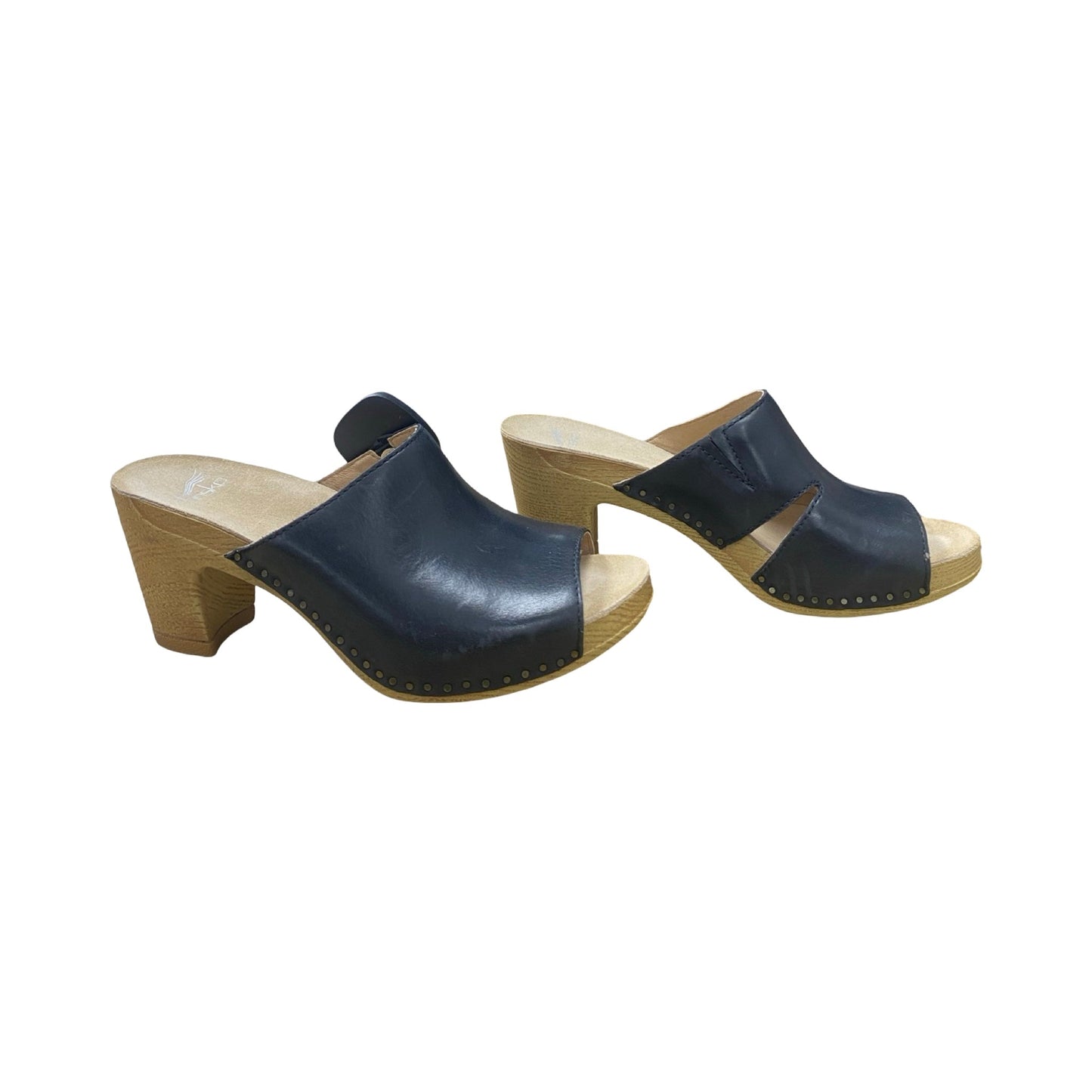 Sandals Heels Wedge By Dansko In Black, Size:6.5