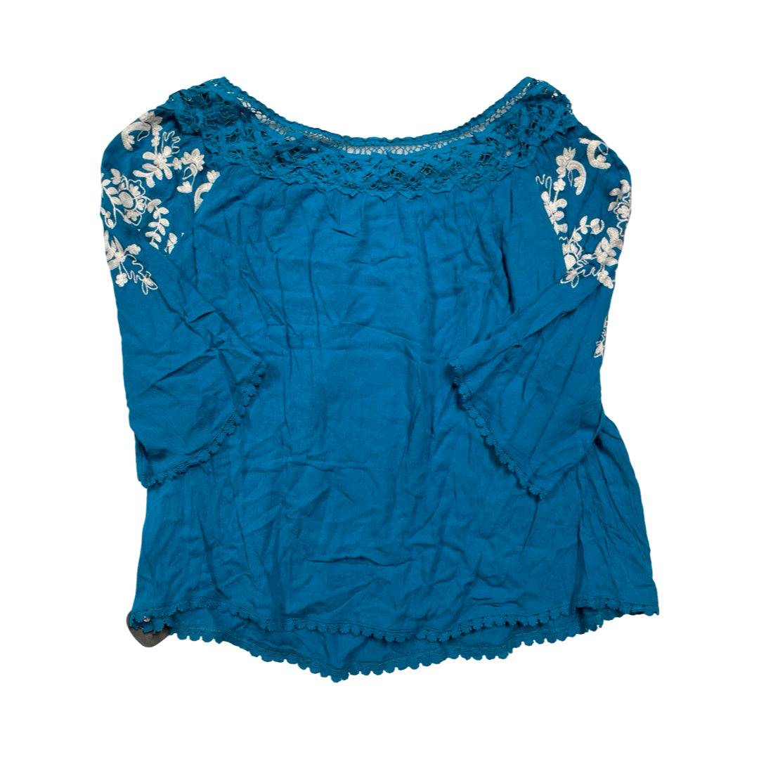 Top Ss By CURATIONS In Blue & White, Size:L