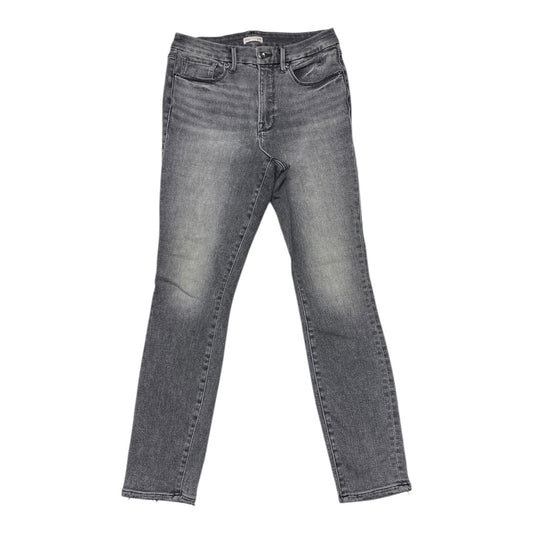 Jeans Skinny By Good American In Grey Denim, Size:12