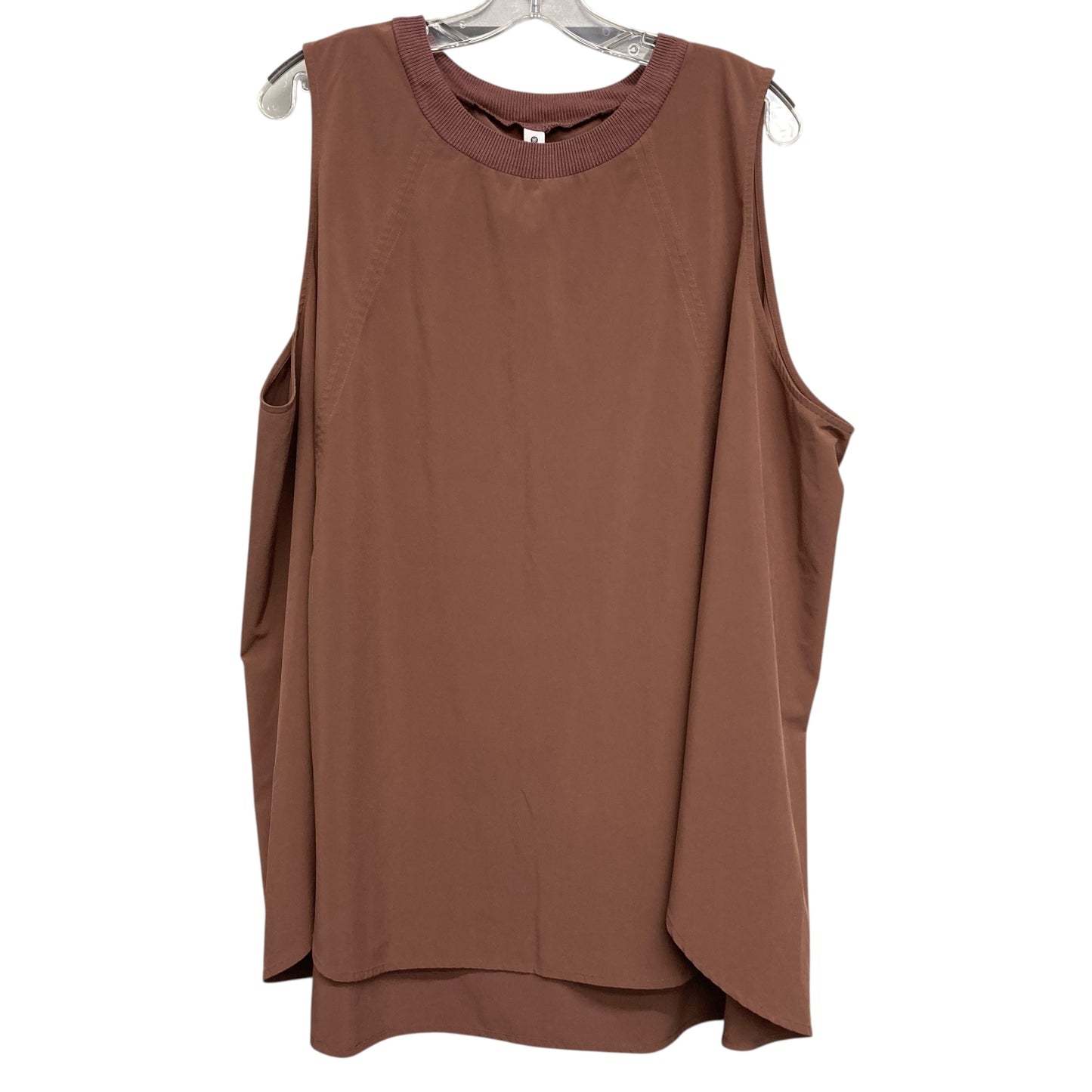 Top Sleeveless By Athleta In Brown, Size:3X