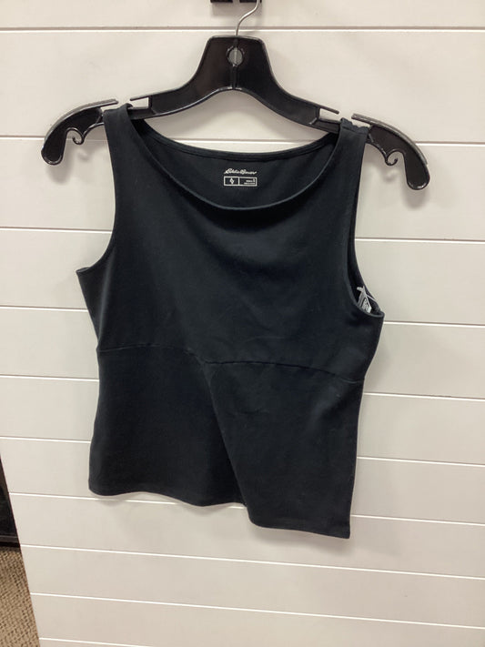 Top Sleeveless By Eddie Bauer In Black, Size:S