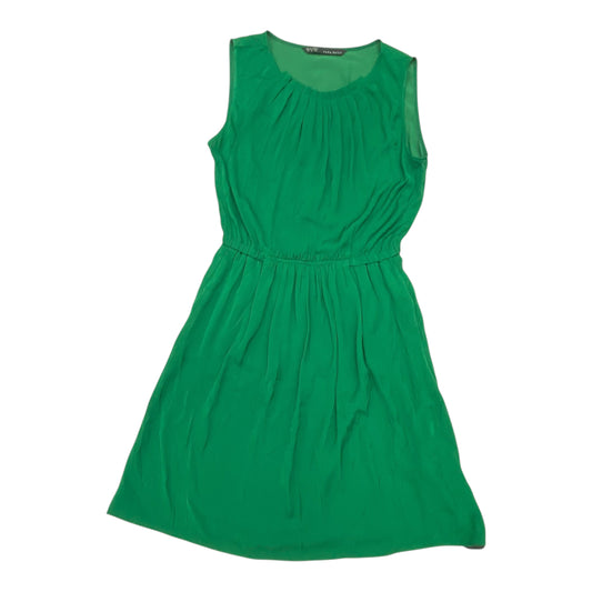 Dress Casual Midi By Zara Basic In Green, Size:S