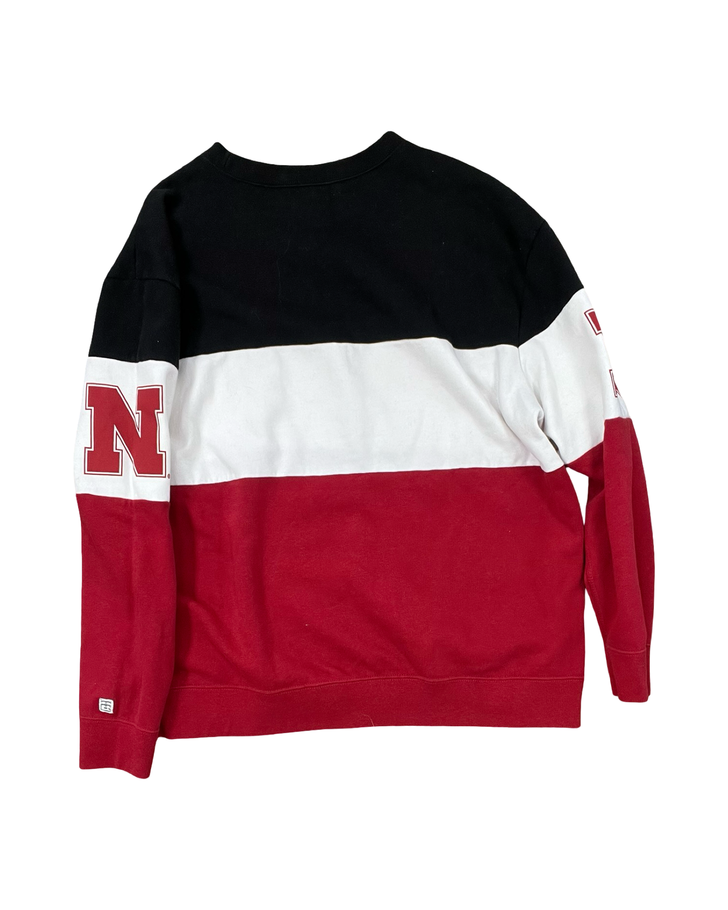Sweatshirt Collar By Clothes Mentor In Red & White, Size:Xl