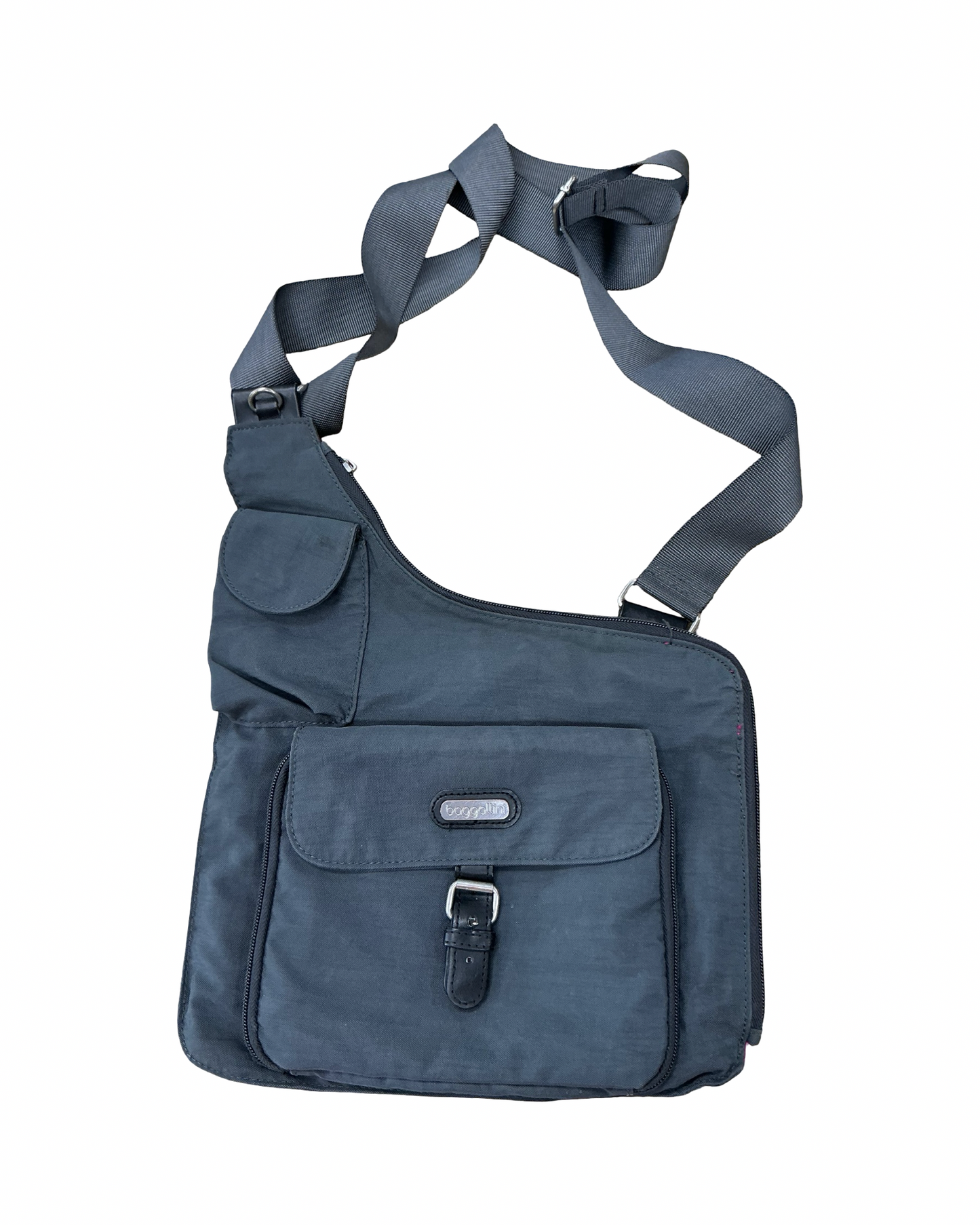 Crossbody By Baggallini In Grey, Size:Medium