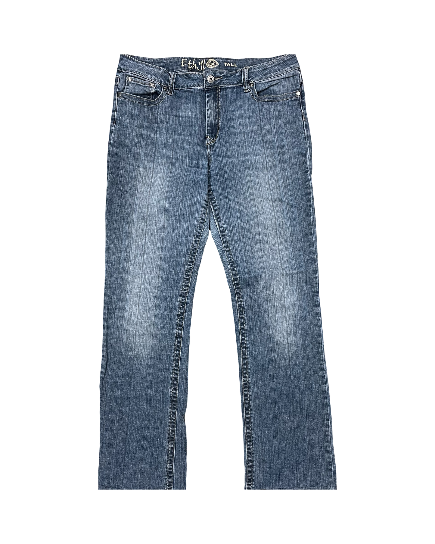 Jeans Boot Cut By Ethyl In Blue Denim, Size:14L