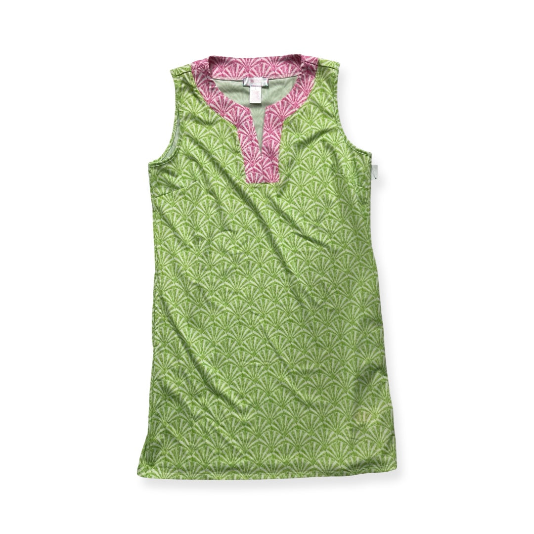 Dress Casual Short By Stella Parker In Green & Pink, Size:L