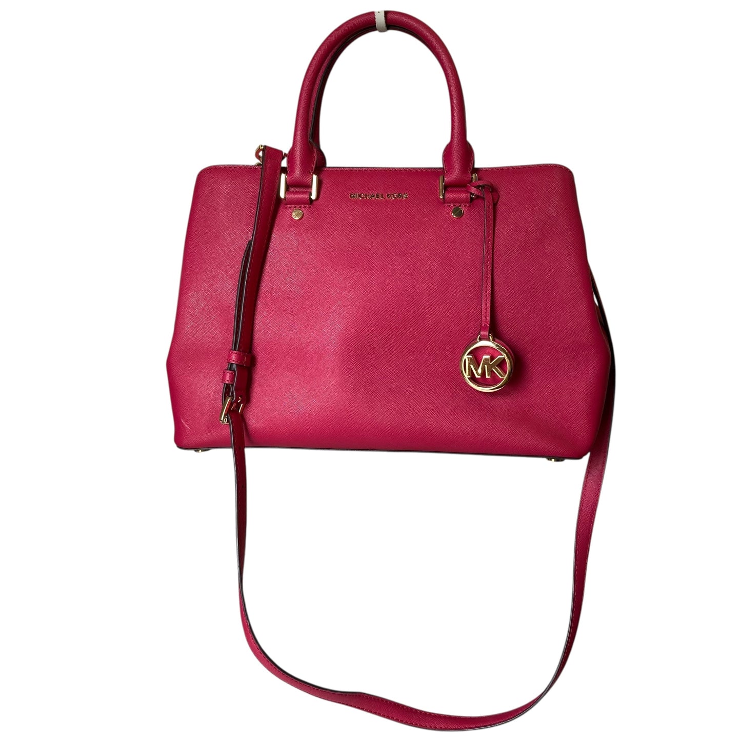 Handbag Designer By Michael Kors In Dark Magenta, Size:Medium