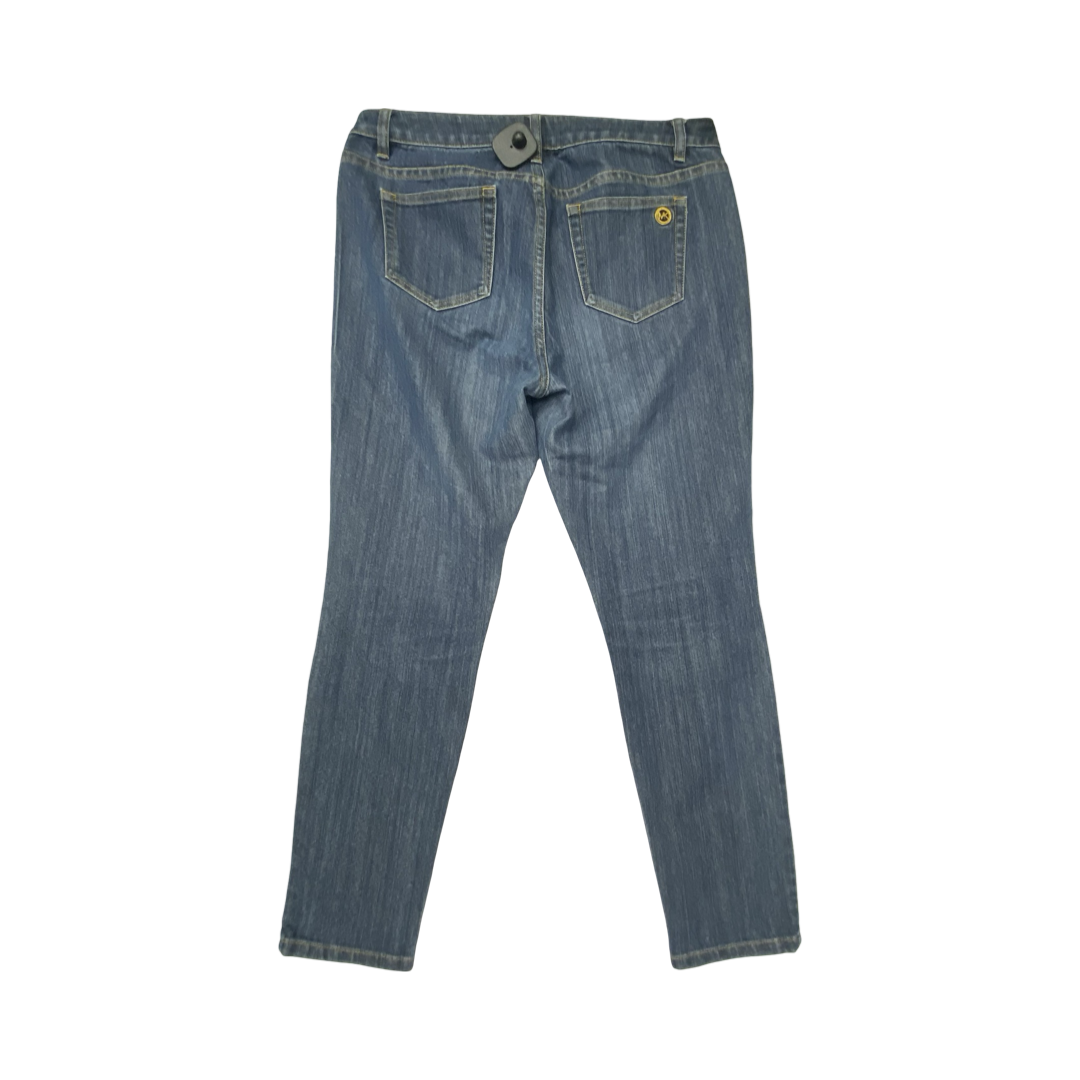 Jeans Skinny By Michael By Michael Kors In Blue Denim, Size:10P