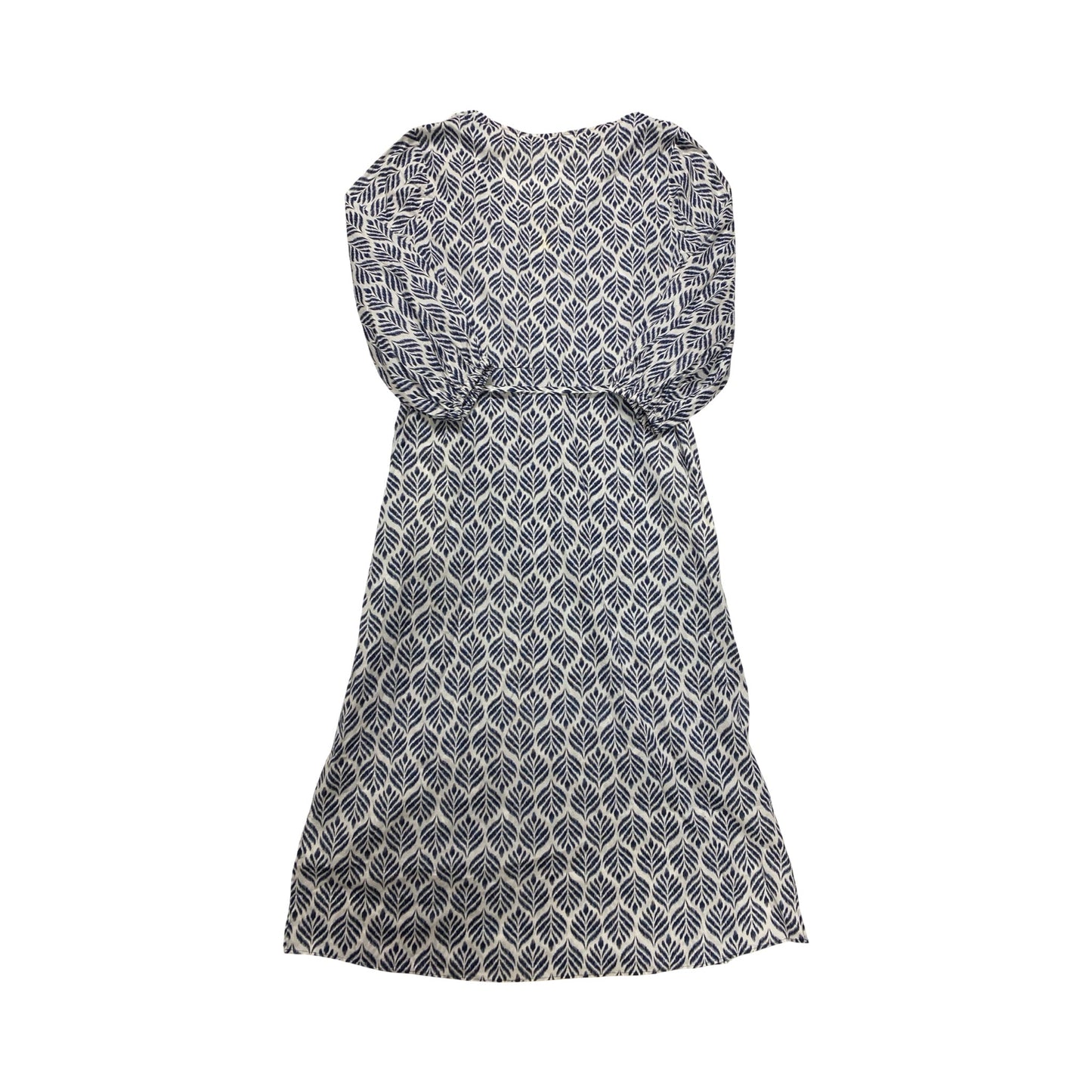 Dress Casual Midi By Boden In Blue & White, Size:10