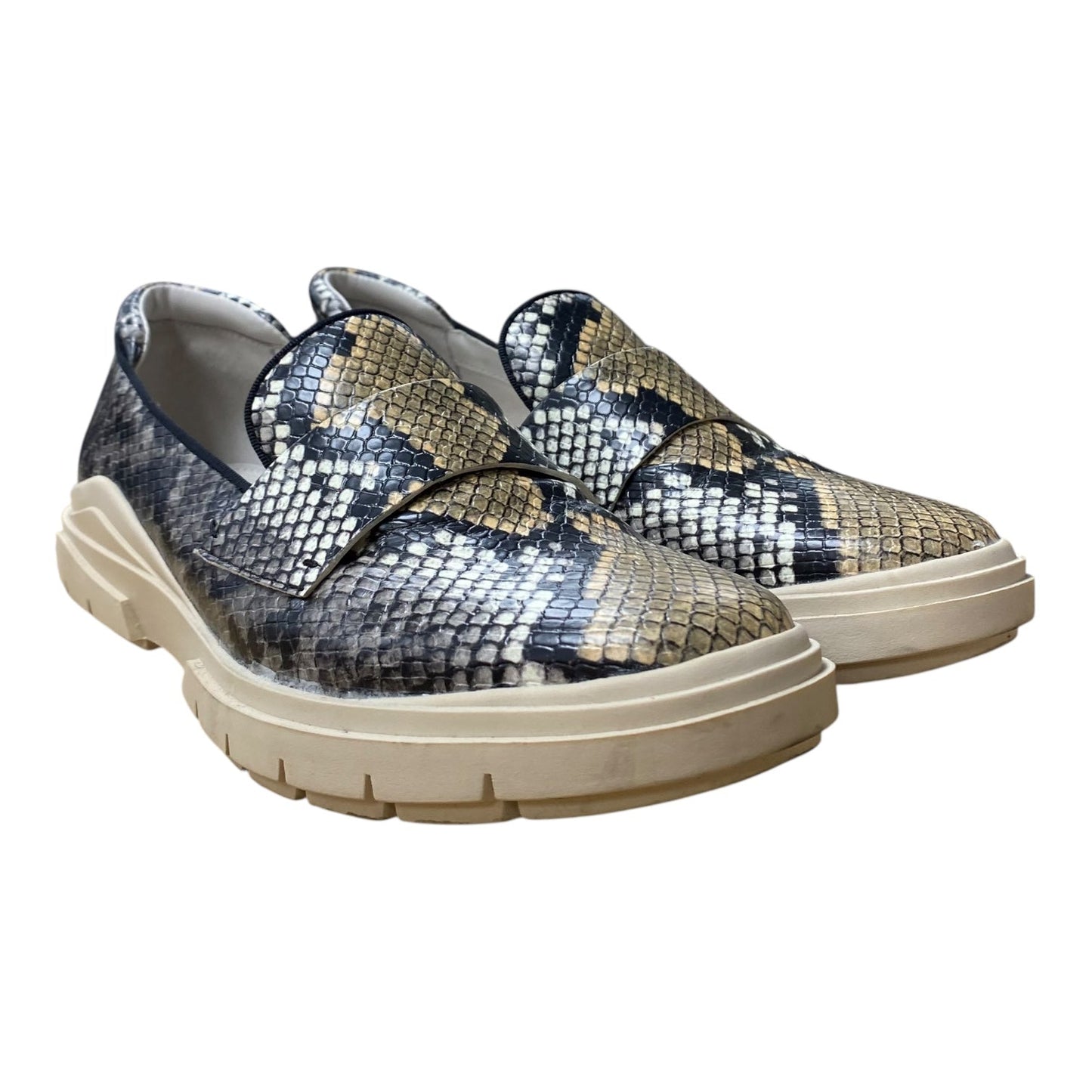 Shoes Flats By Franco Sarto In Snakeskin Print, Size:7.5