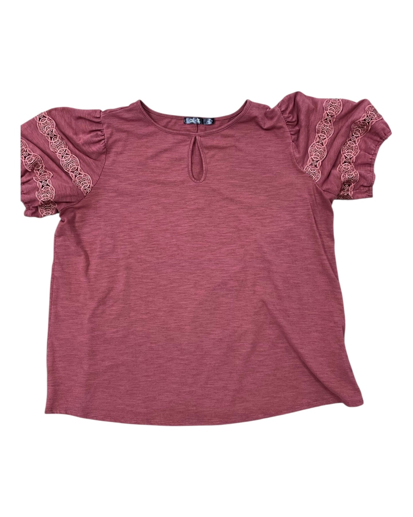 Top Ss By Cure In Red, Size:2X