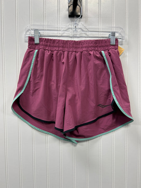 Athletic Shorts By Saucony In Purple, Size:S